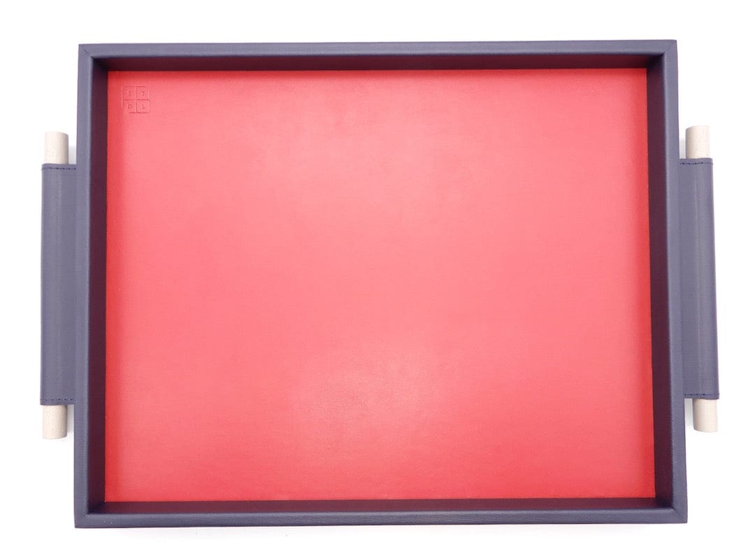 Arlington Tray Navy Leather | OUTLET.