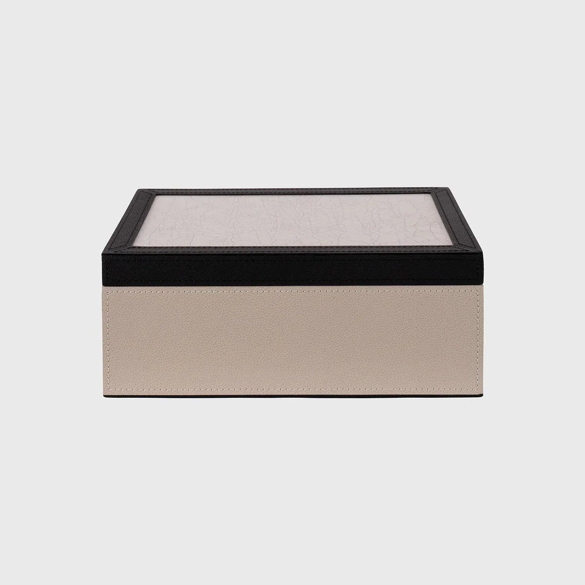 Eccotrading Design London Accessories Arno Box Pumice Leather with Thunder Gesso Effect Lid House of Isabella UK