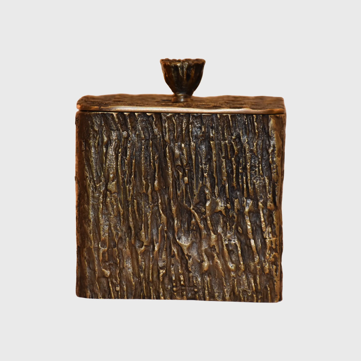 Eccotrading Design London Accessories Arunya Square Canister Bronze Dorato House of Isabella UK