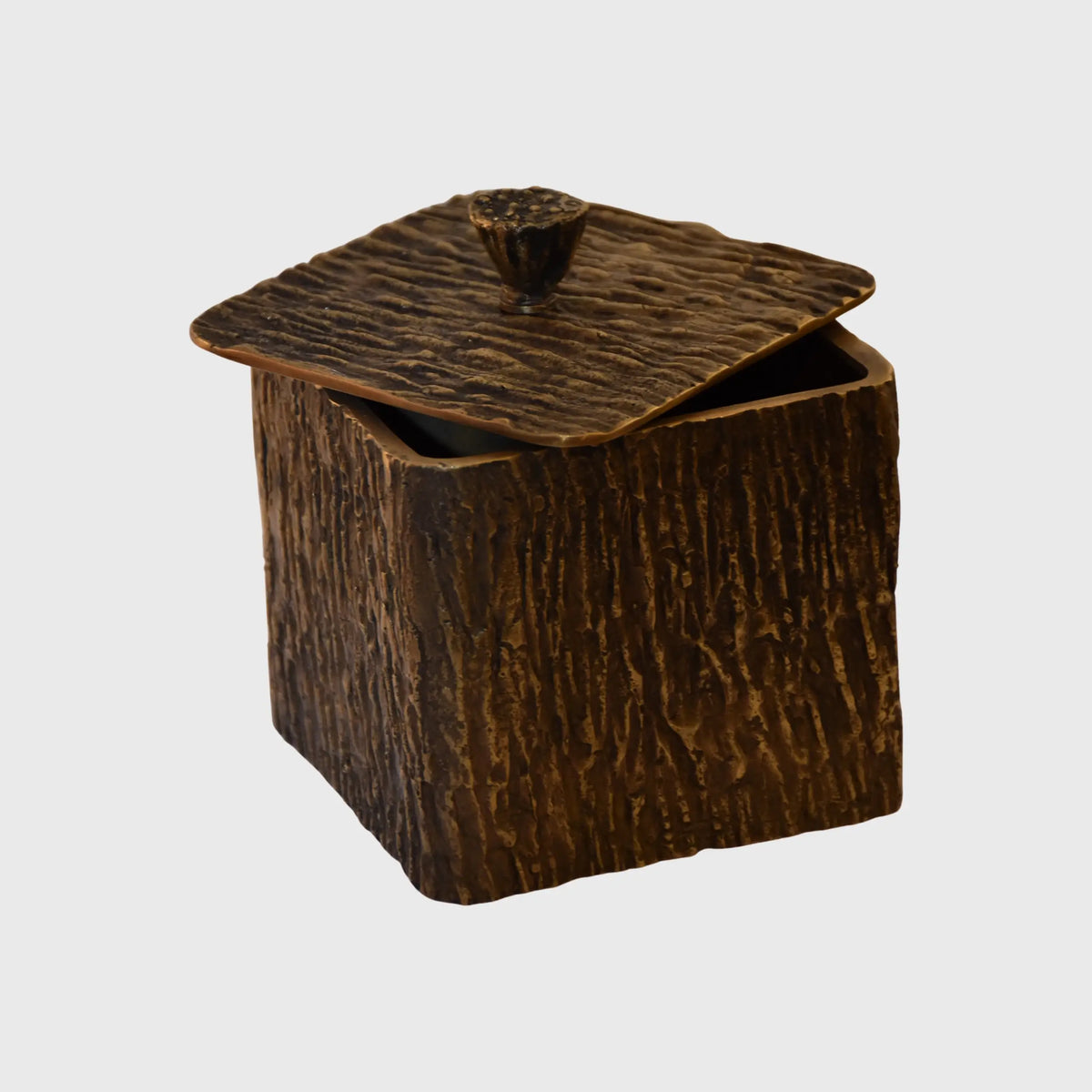 Eccotrading Design London Accessories Arunya Square Canister Bronze Dorato House of Isabella UK