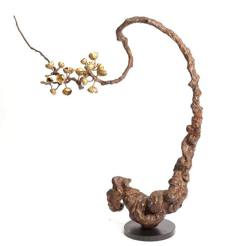 Bronze Blossom Sculpture.