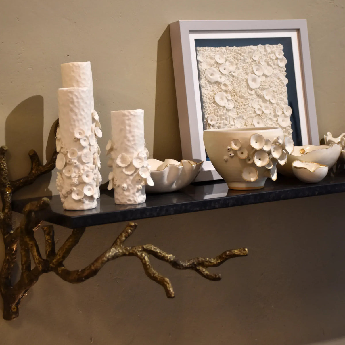 Eccotrading Design London Accessories Bronze Coral Shelf House of Isabella UK