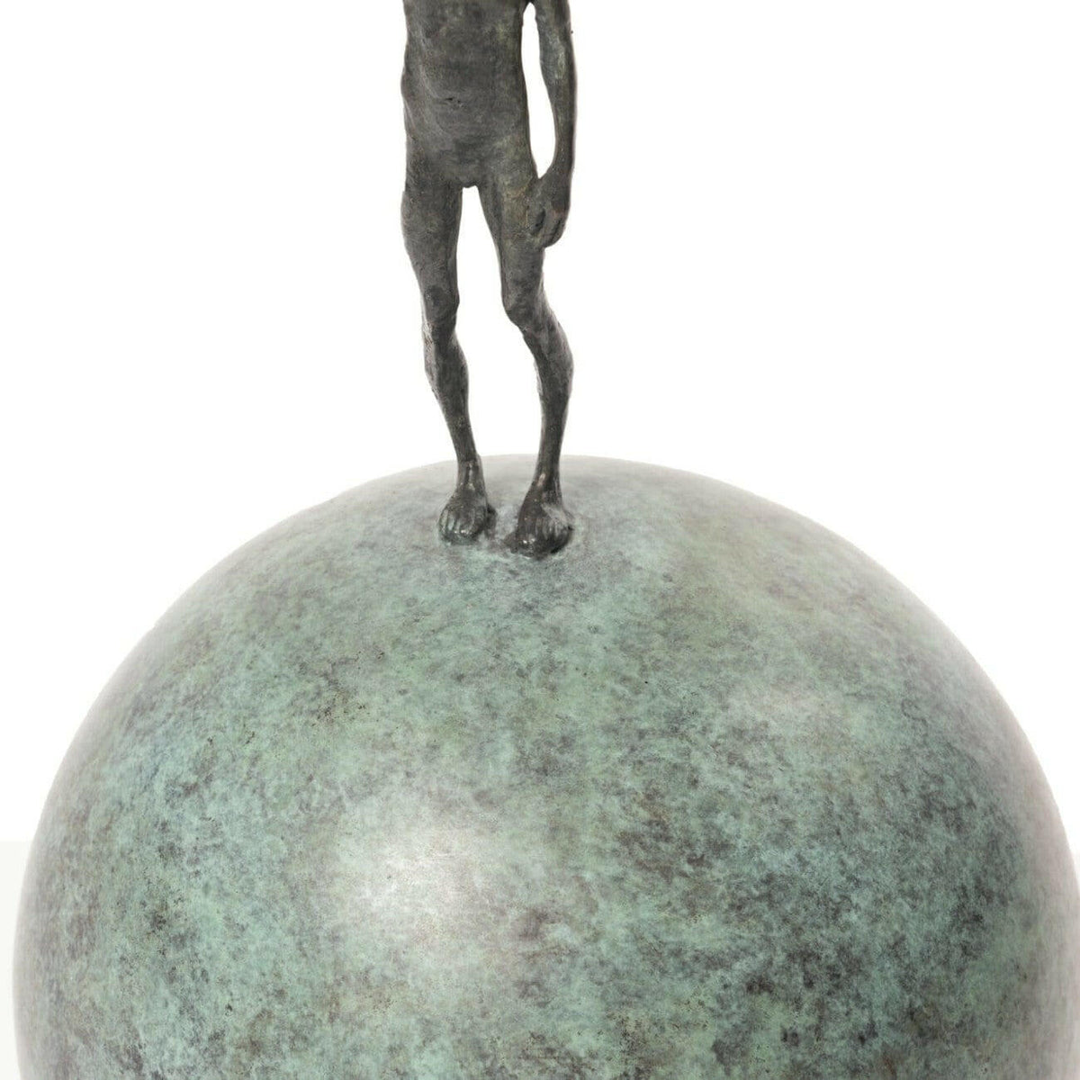 Bronze Figure On Globe 1.