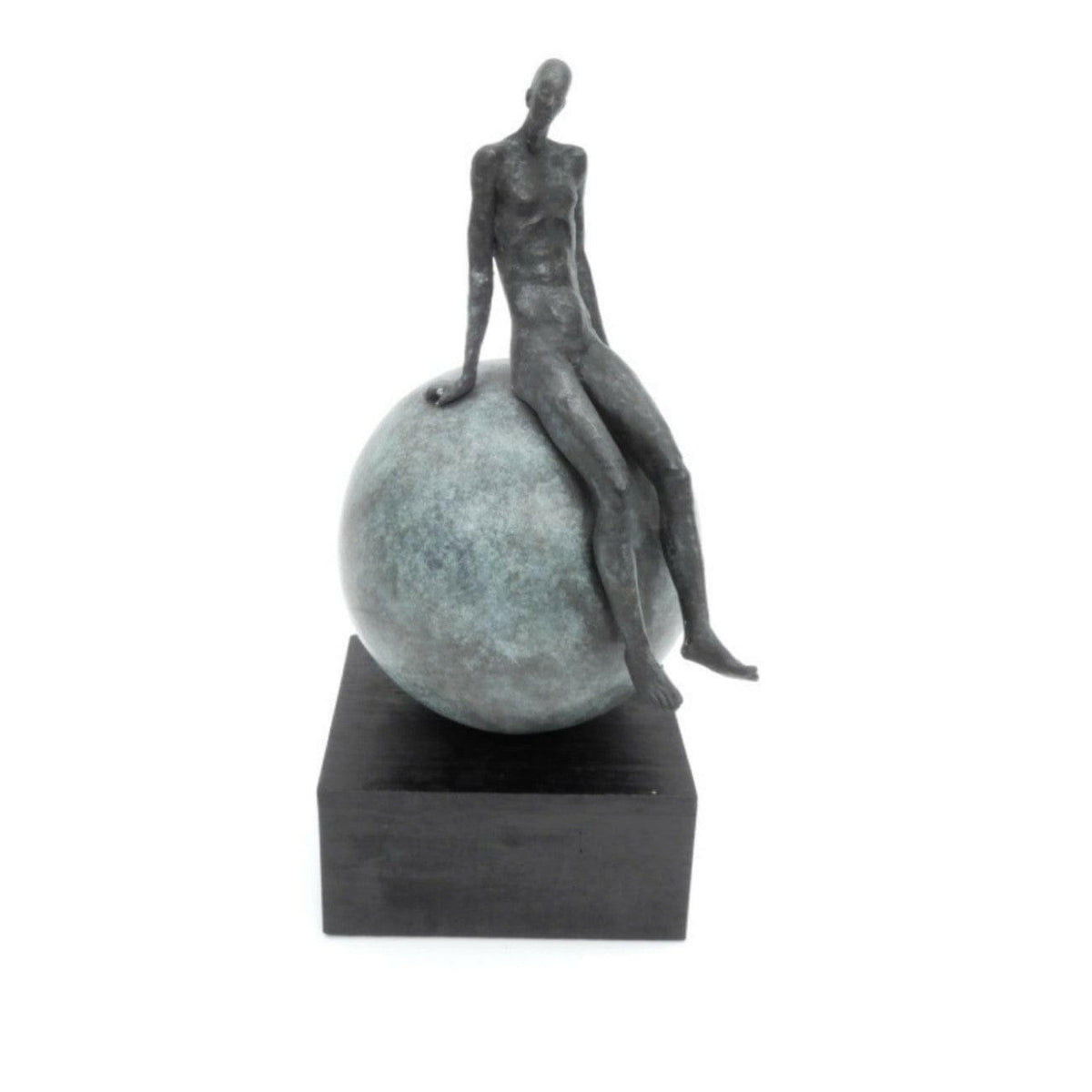 Bronze Figure On Globe 2.