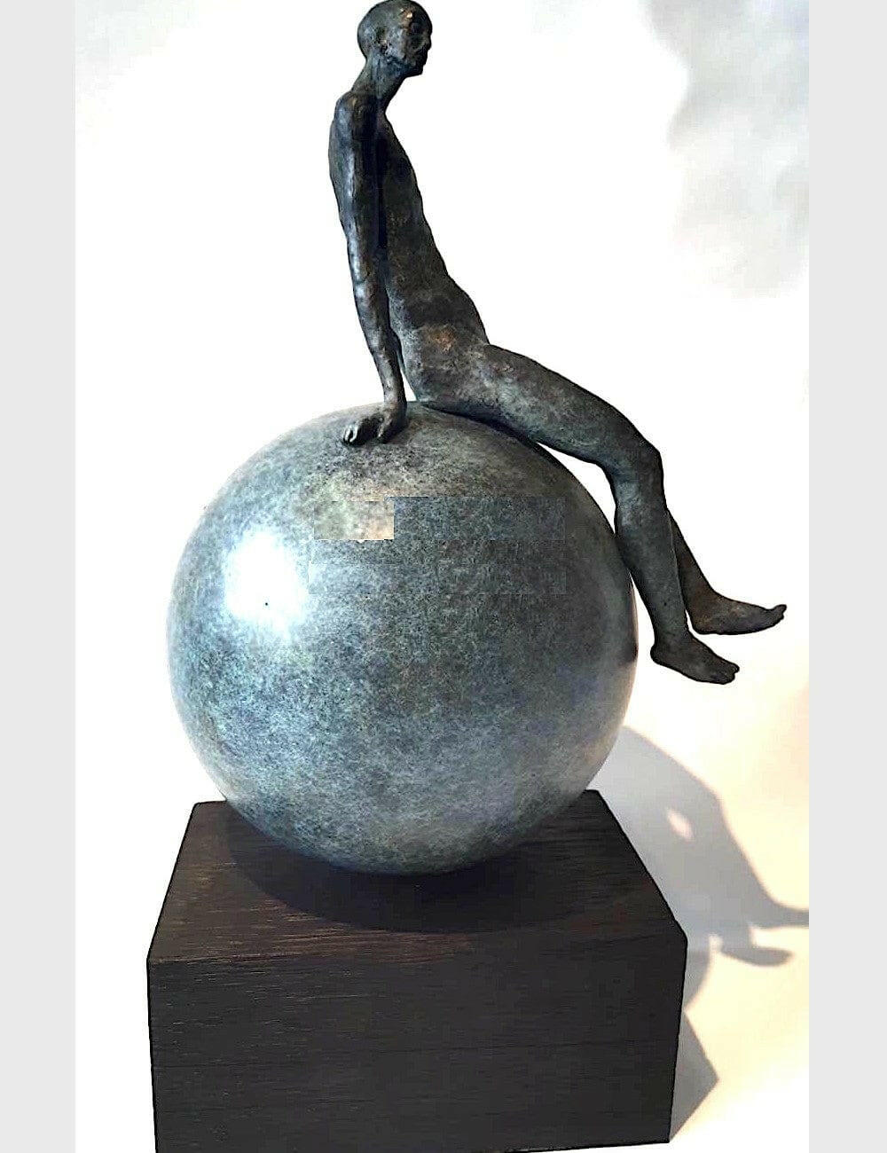 Bronze Figure On Globe 2.