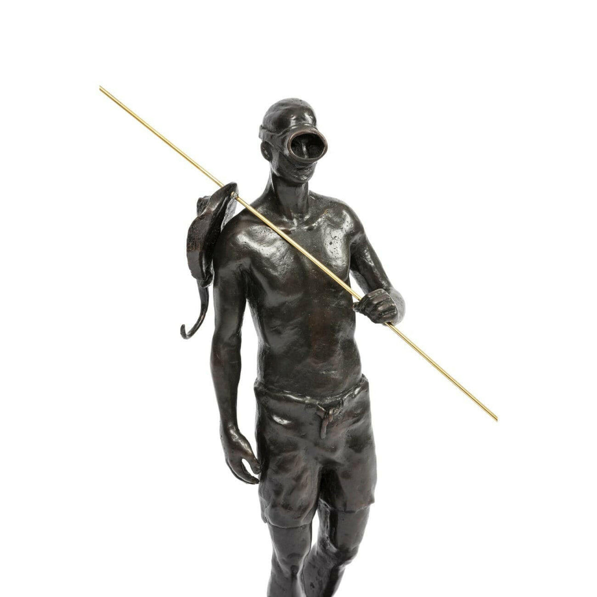 Bronze Figure Scuba Diver.