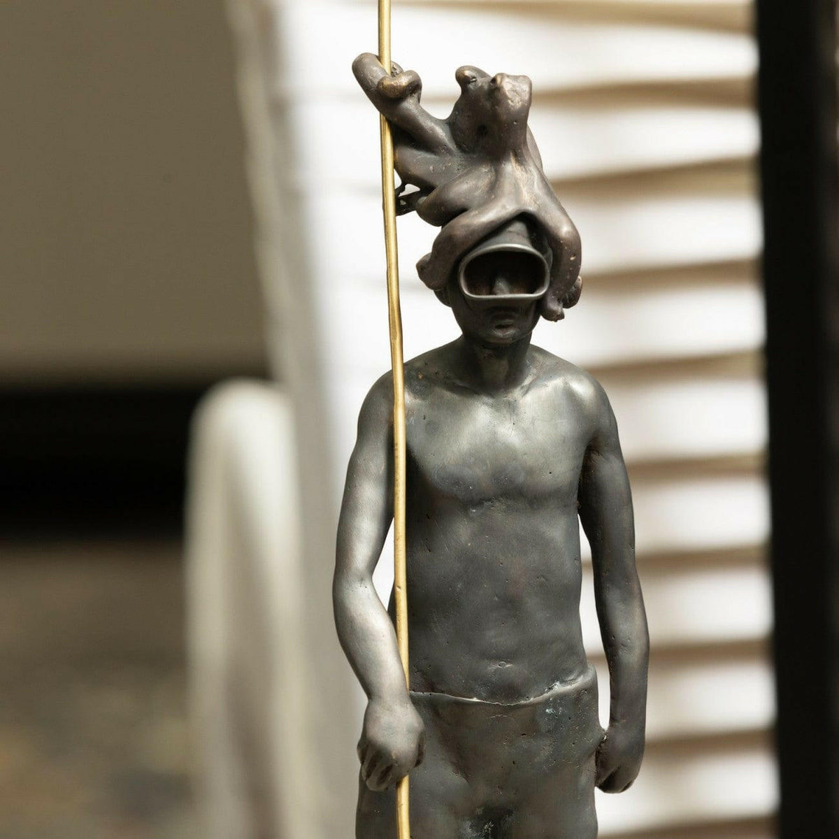 Bronze Figure Scuba Diver.