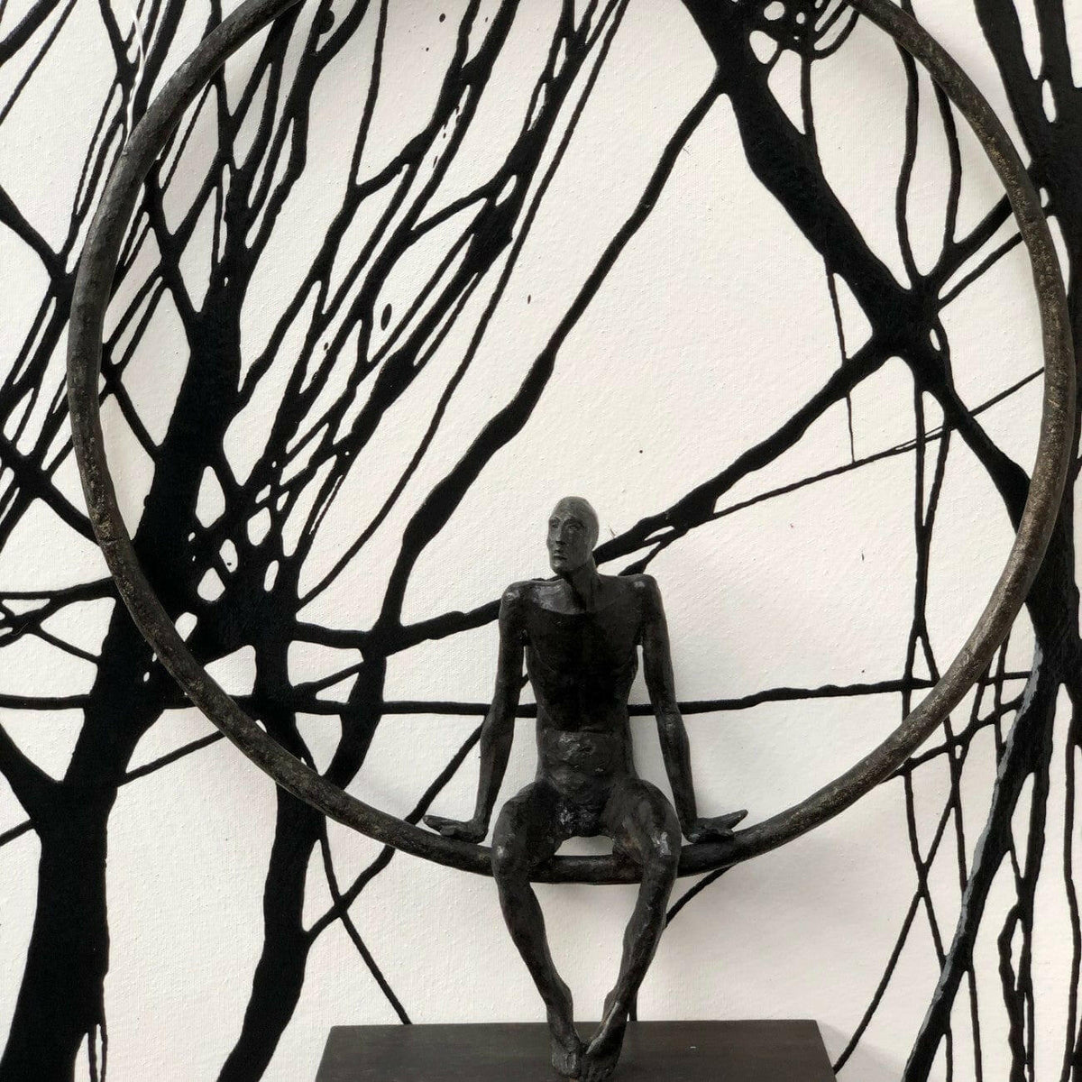 Bronze Figure The Observer.