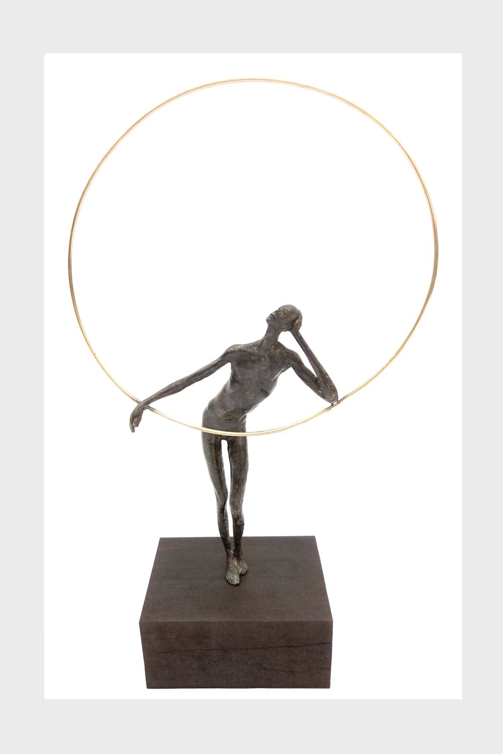 Eccotrading Design London Accessories Bronze Figure With Gold Ring House of Isabella UK