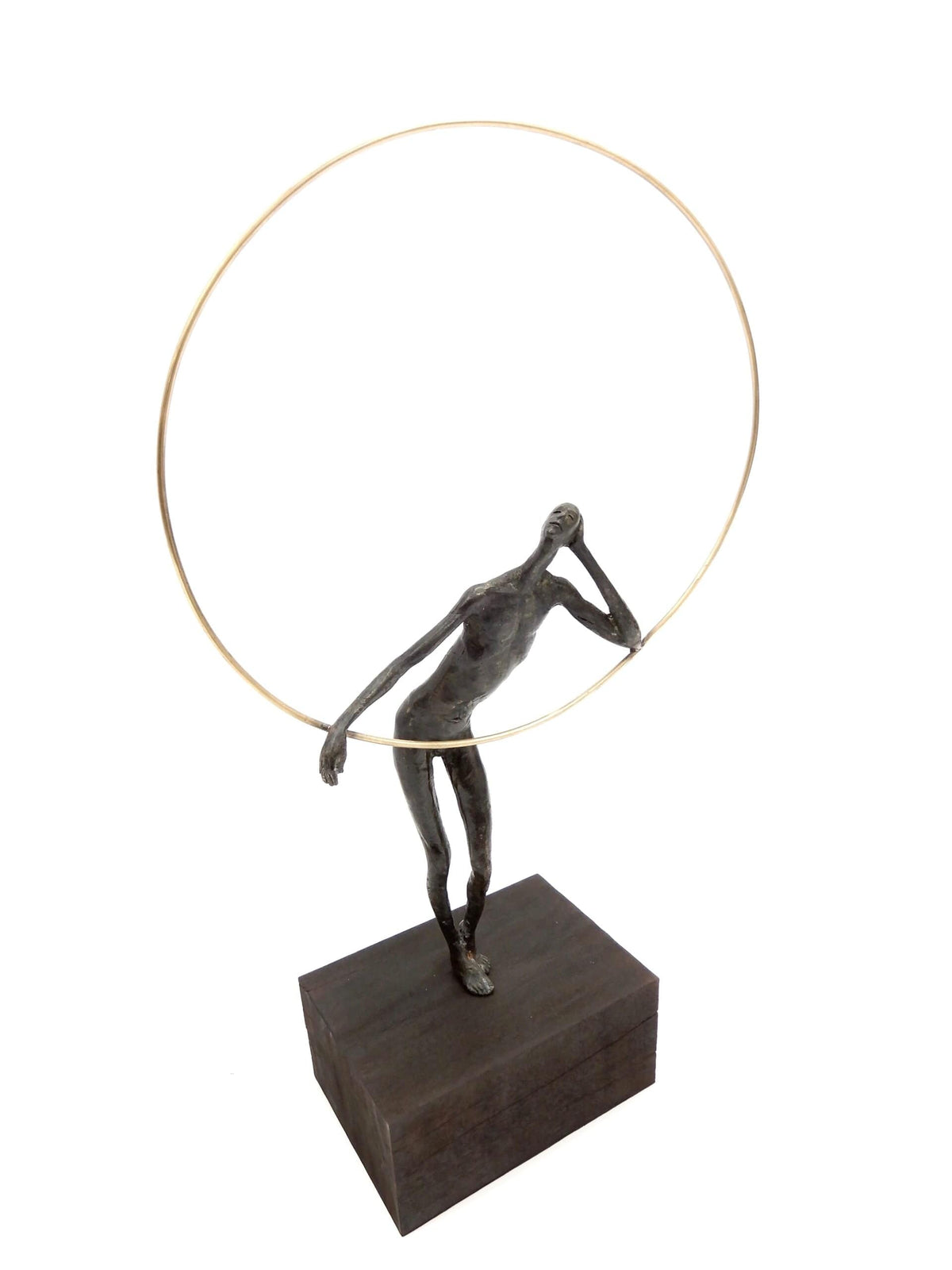 Eccotrading Design London Accessories Bronze Figure With Gold Ring House of Isabella UK