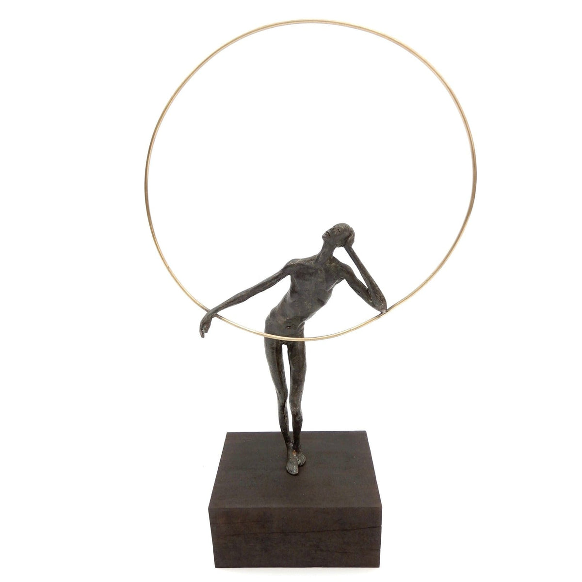 Eccotrading Design London Accessories Bronze Figure With Gold Ring House of Isabella UK