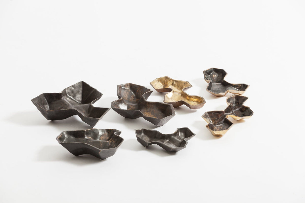 Eccotrading Design London Accessories Bronze Geometric Vessels 7pc House of Isabella UK