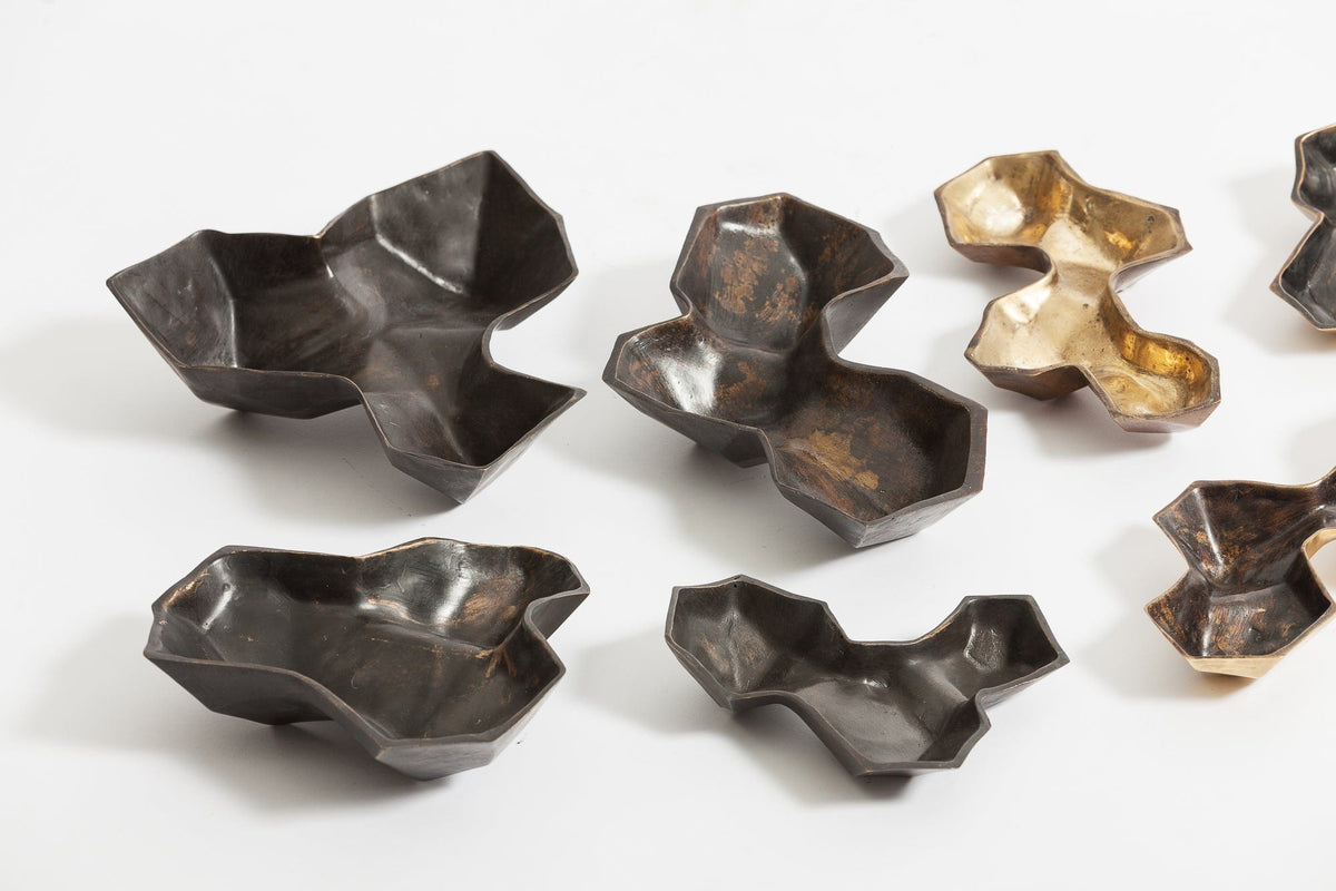 Eccotrading Design London Accessories Bronze Geometric Vessels 7pc House of Isabella UK