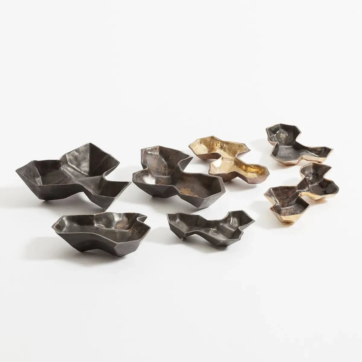 Eccotrading Design London Accessories Bronze Geometric Vessels 7pc House of Isabella UK