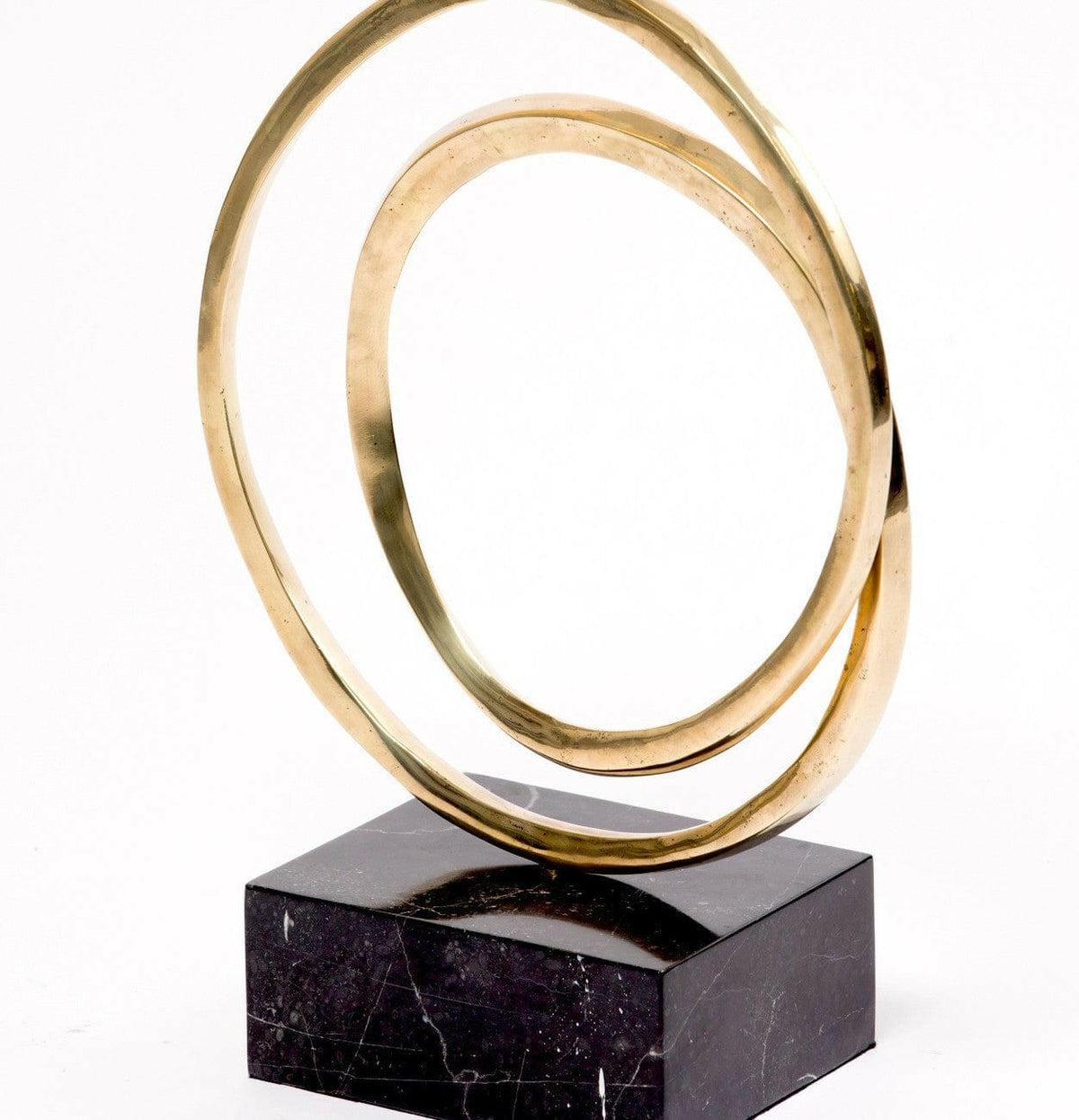 Bronze Infinity Round Sculpture.