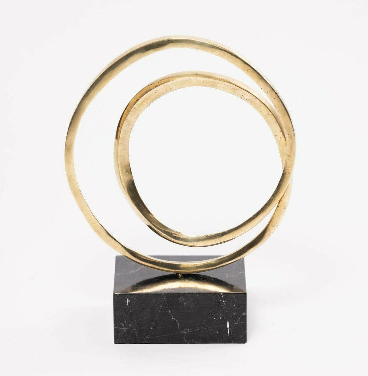 Bronze Infinity Round Sculpture.