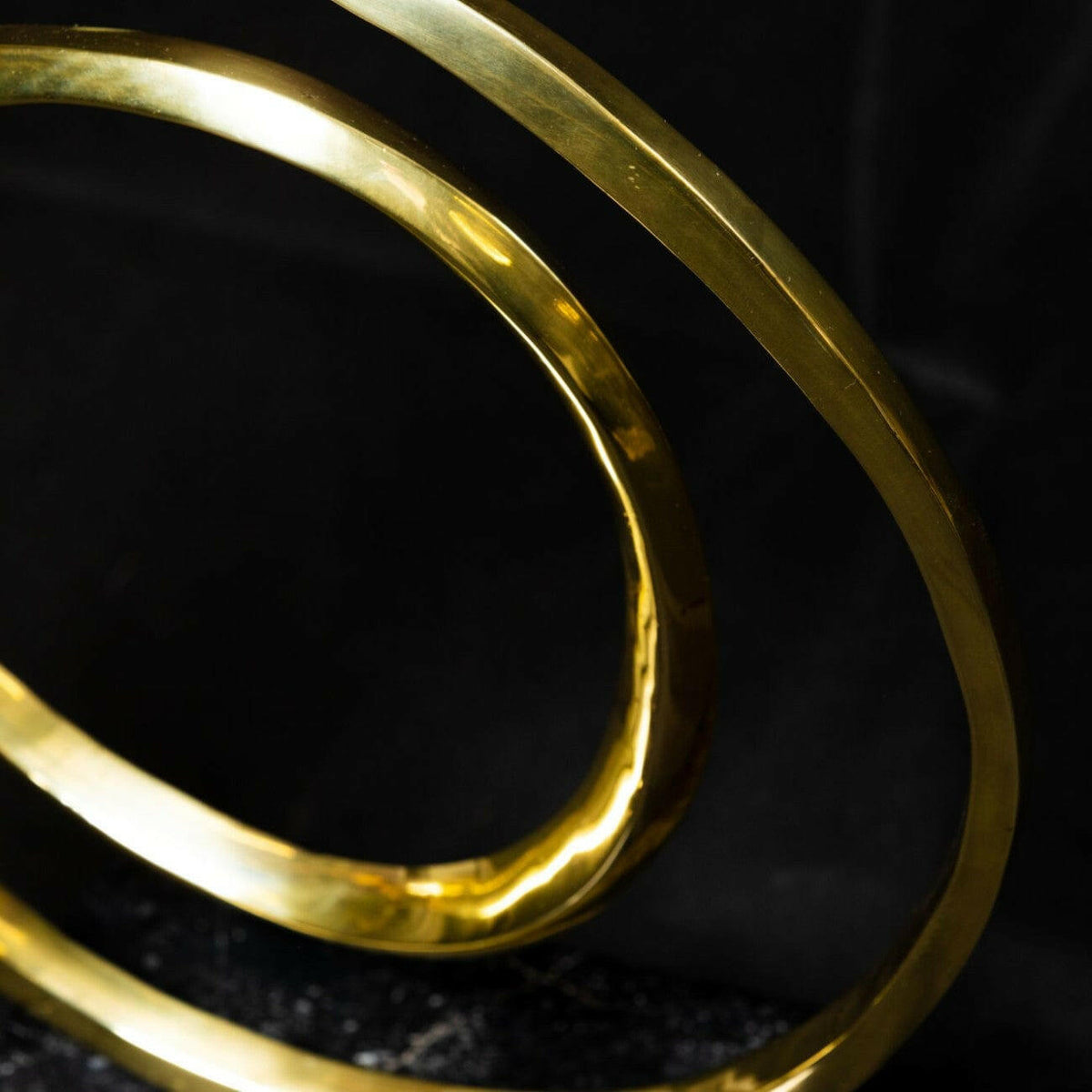 Bronze Infinity Round Sculpture.