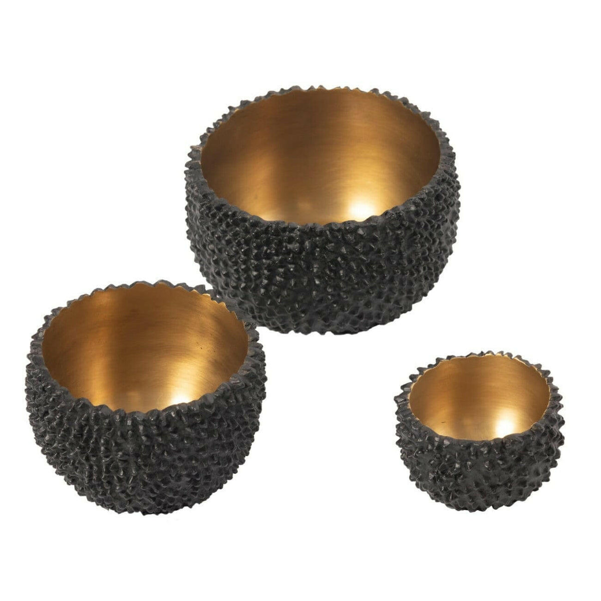 Bronze Jackfruits Bowls set of 3.