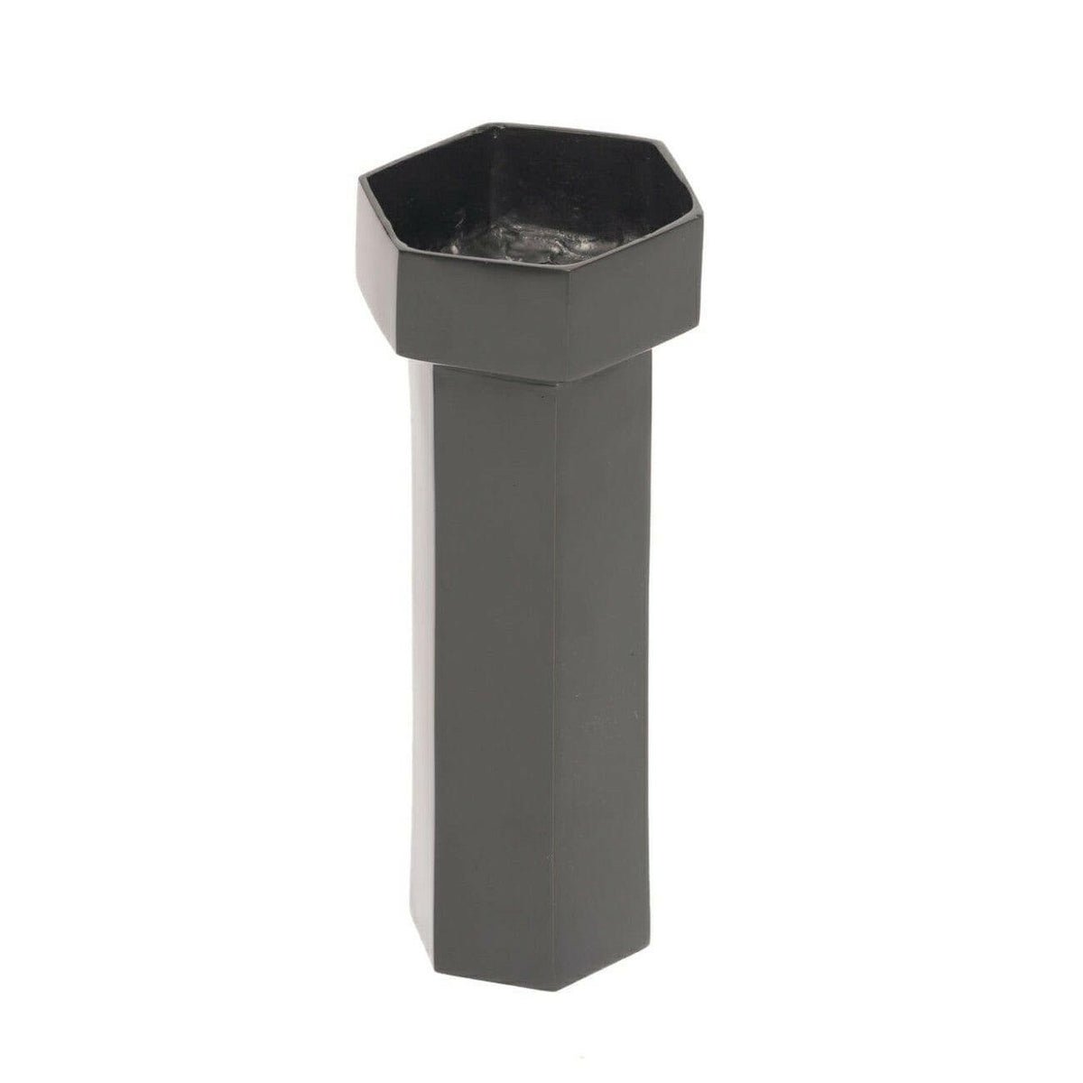 Bronze Nera Hexagon Vase Medium.