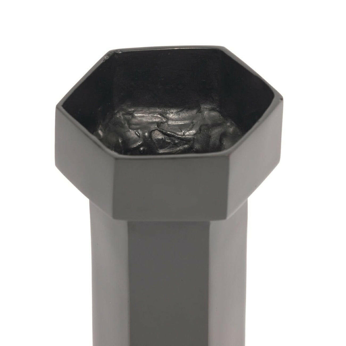 Bronze Nera Hexagon Vase Medium.