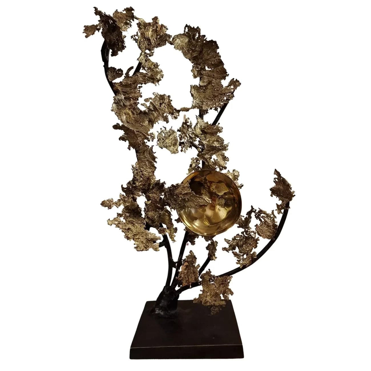 Bronze Sculpture Moon In The Clouds.