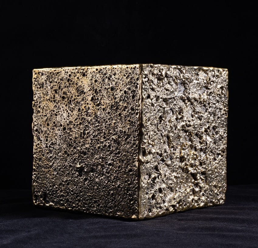 Bronze Sculpture Rain Cube.