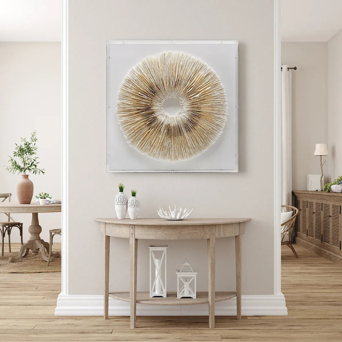 Eccotrading Design London Accessories Circle of Stillness Handmade Dimensional Paper Wall Sculpture House of Isabella UK