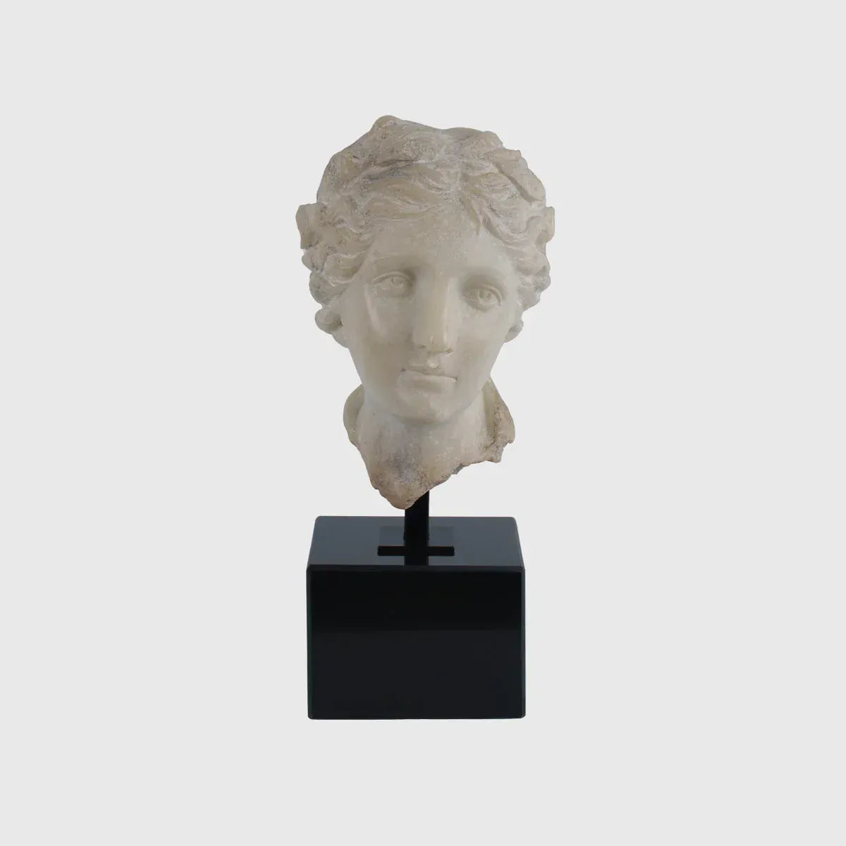 Eccotrading Design London Accessories Decorative Female Marble Bust with Black Marble Base 1 House of Isabella UK