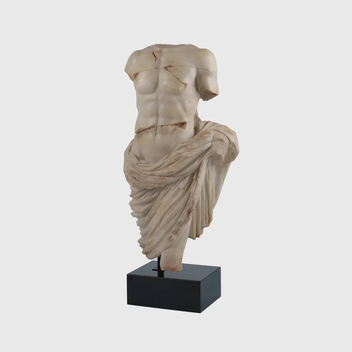 Eccotrading Design London Accessories Decorative Marble Draped Torso with Black Marble Base House of Isabella UK