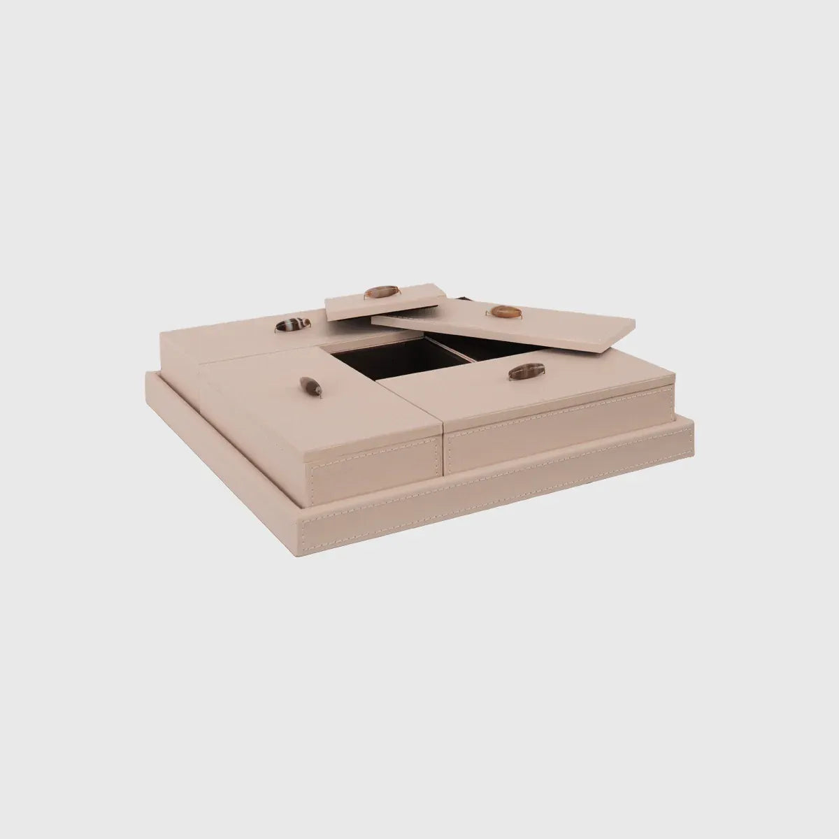 Eccotrading Design London Accessories Desk Set Blush Leather House of Isabella UK