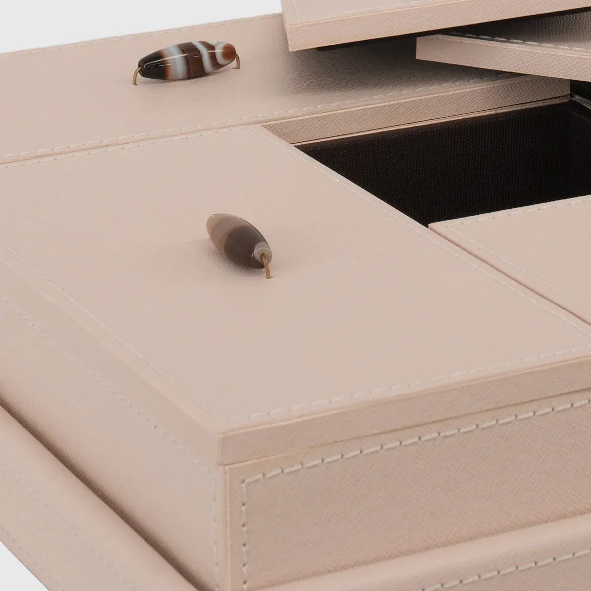 Eccotrading Design London Accessories Desk Set Blush Leather House of Isabella UK