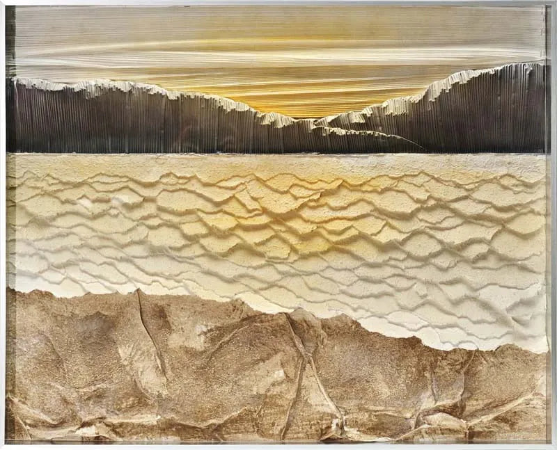 Eccotrading Design London Accessories Golden Horizon Paper Wall Art House of Isabella UK