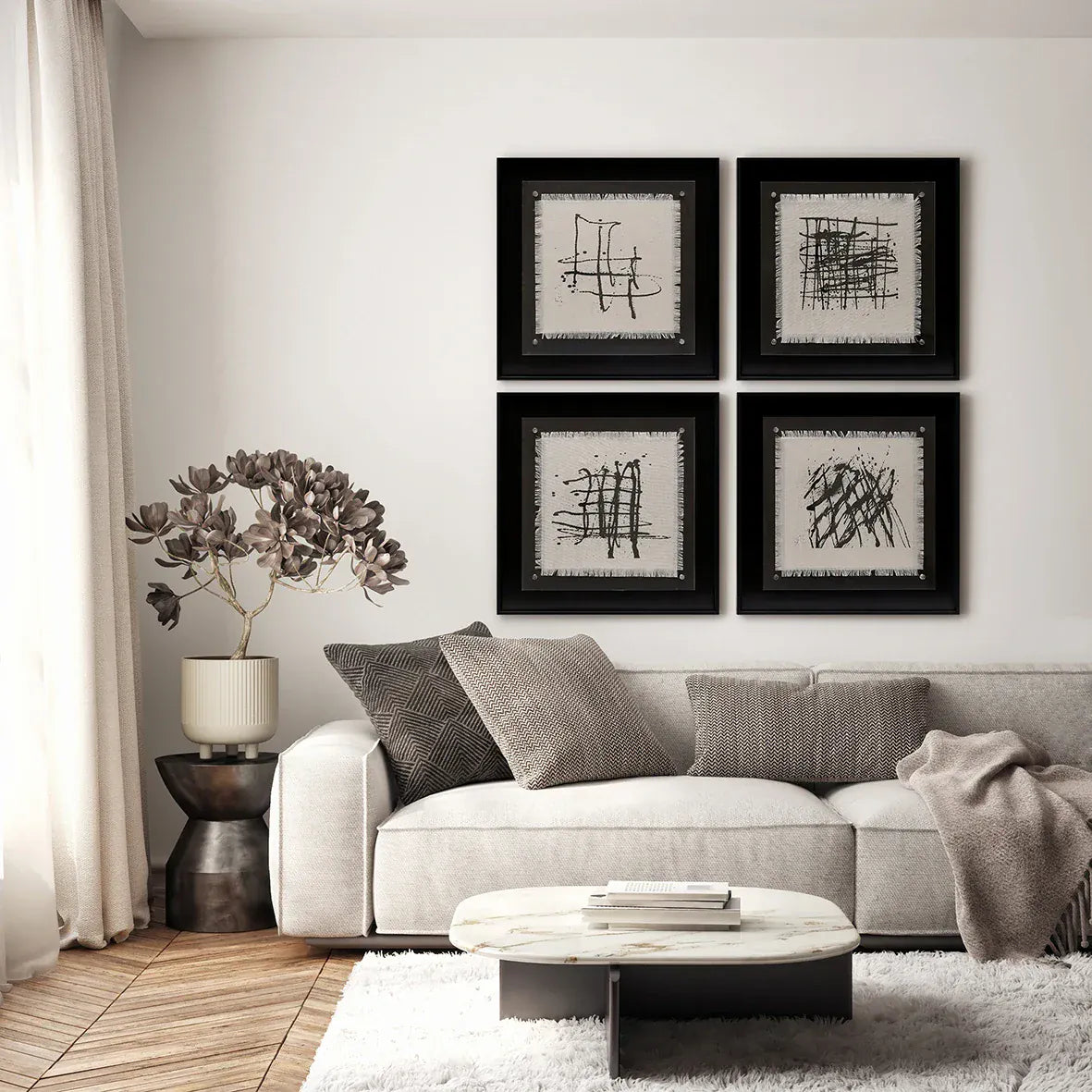 Eccotrading Design London Accessories Inkbound Echoes 2 Original Linen Printing Art House of Isabella UK