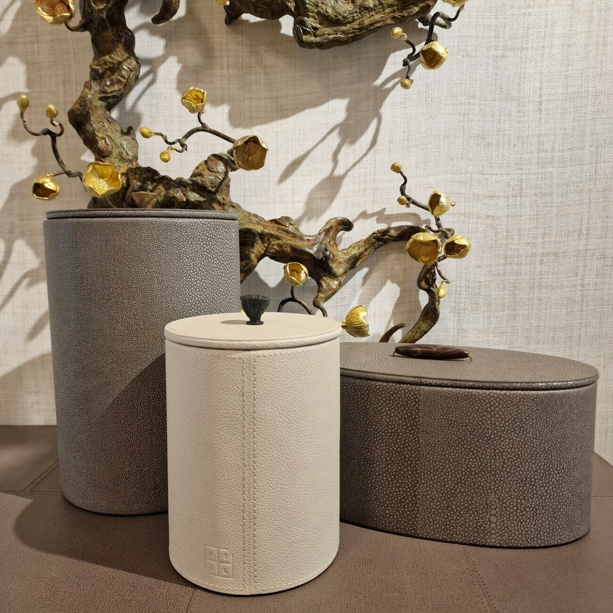 Lotus Box Pumice Leather.