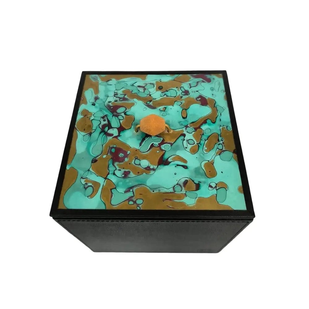 Pagoda Amber Leather box.