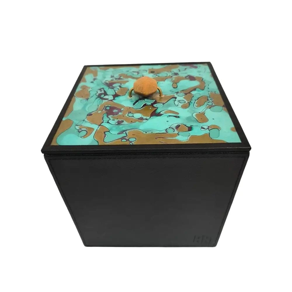 Pagoda Amber Leather box.