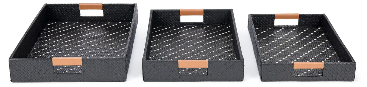 Eccotrading Design London Accessories Palm Black Trays House of Isabella UK