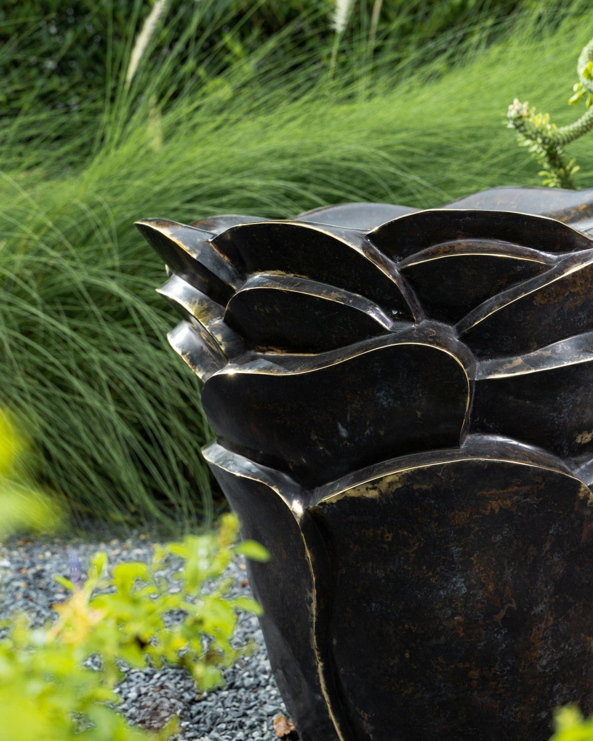 Eccotrading Design London Accessories Palm Tree Bronze Side Table House of Isabella UK