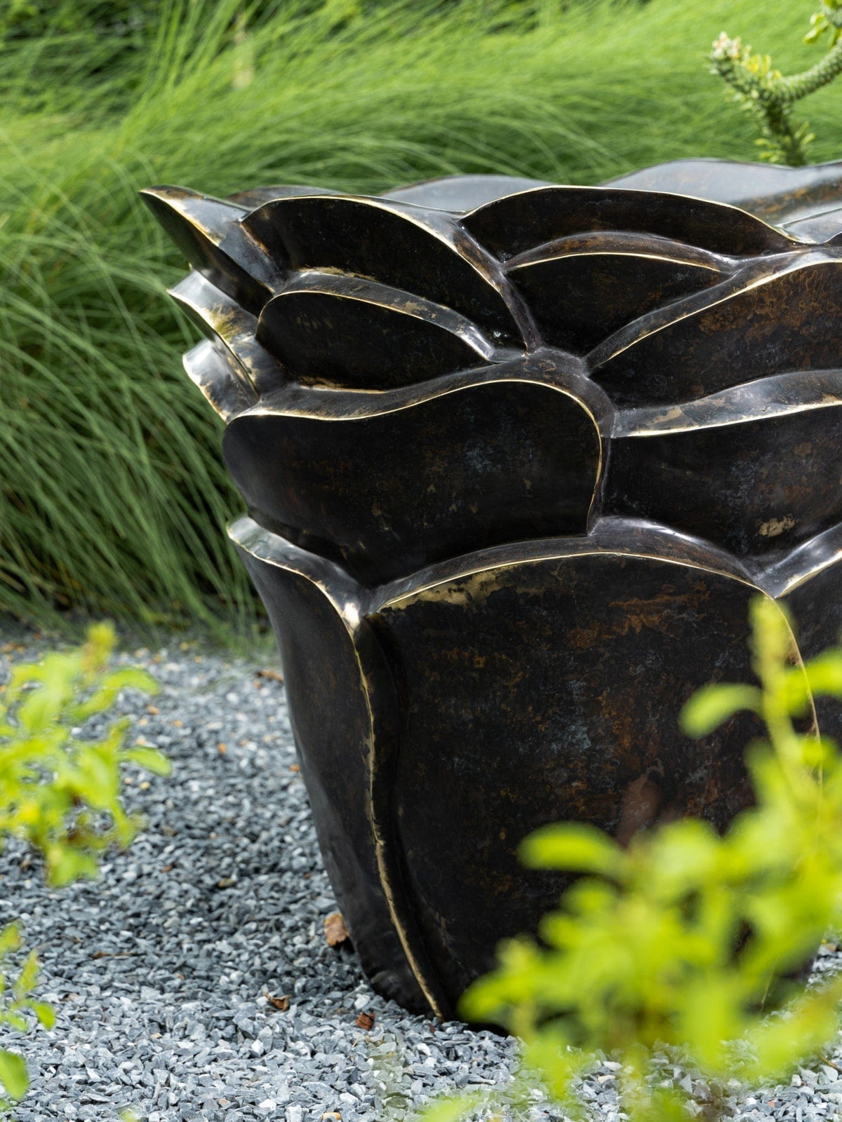 Eccotrading Design London Accessories Palm Tree Bronze Side Table House of Isabella UK