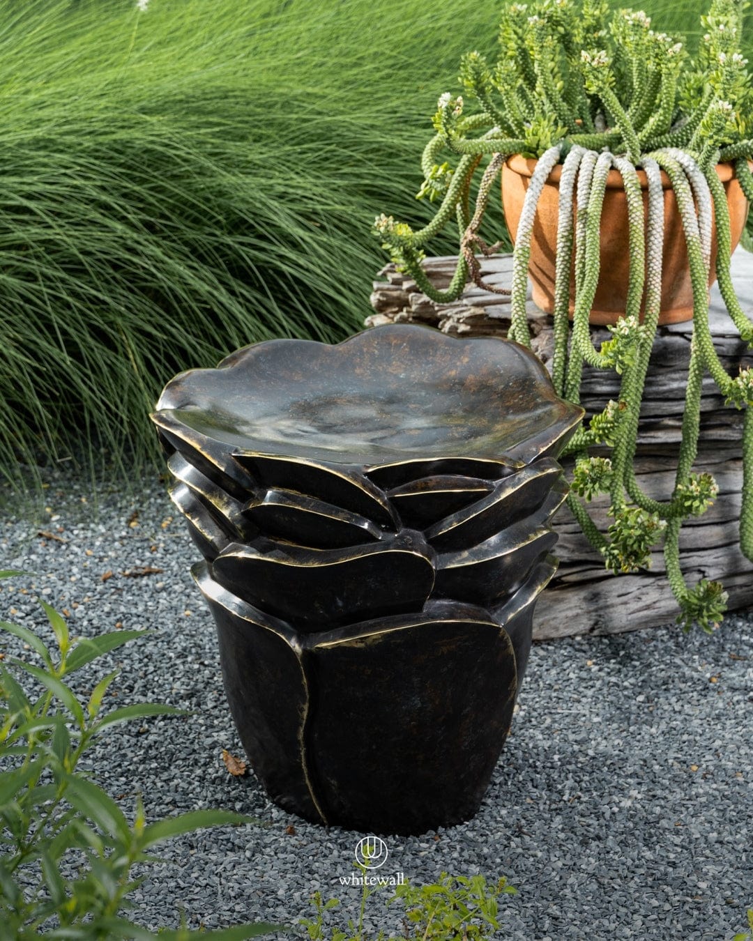 Eccotrading Design London Accessories Palm Tree Bronze Side Table House of Isabella UK