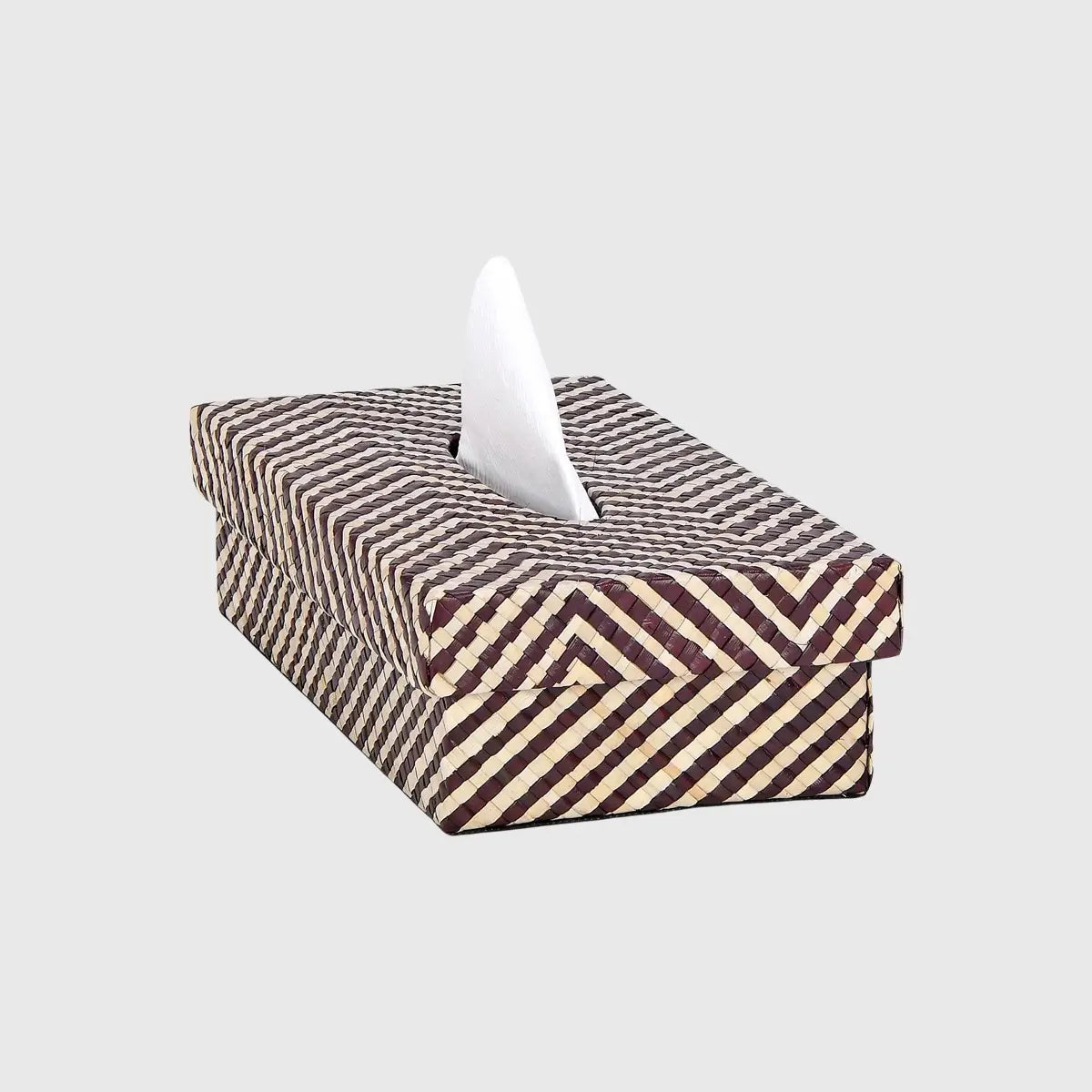 Eccotrading Design London Accessories Pandanus Tissue Box Zig Zag House of Isabella UK