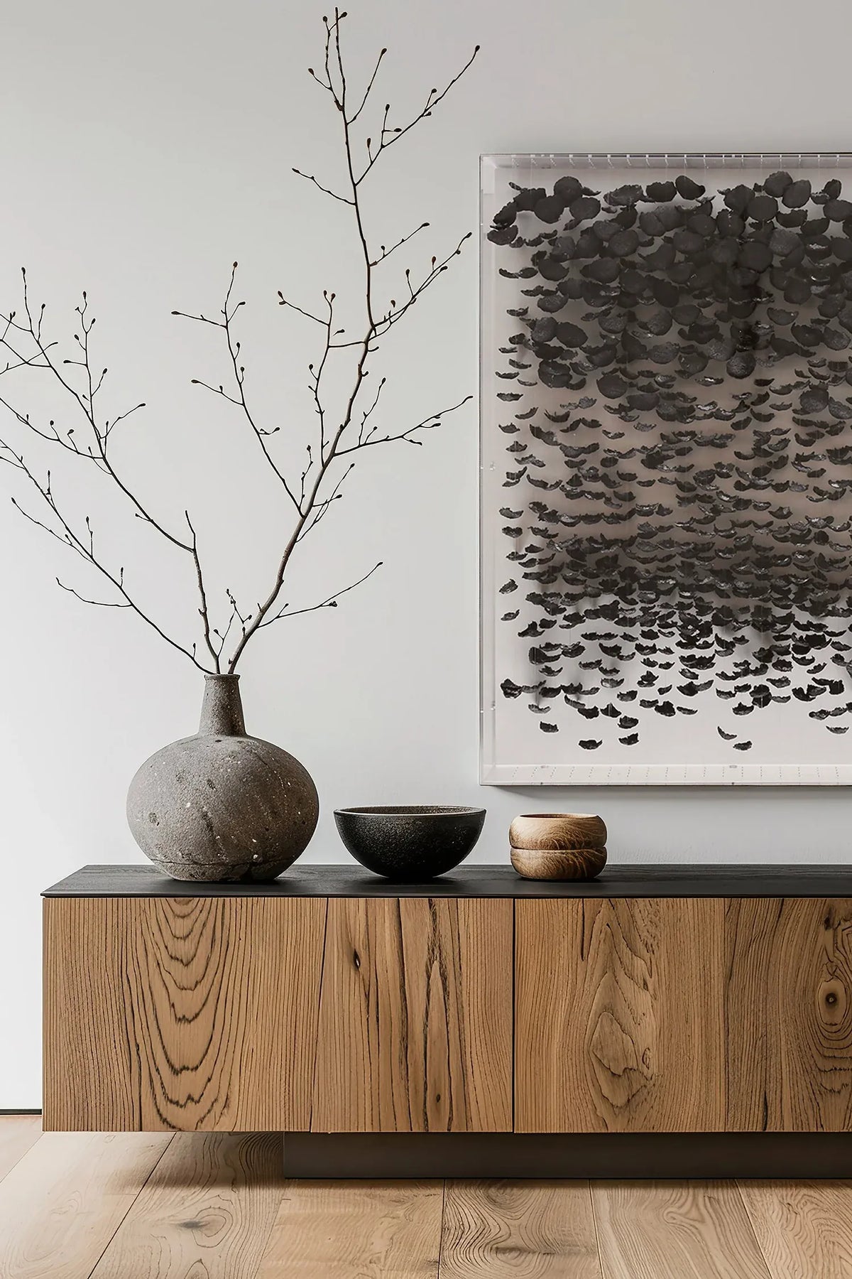 Eccotrading Design London Accessories Paper Petal Black 3D art House of Isabella UK