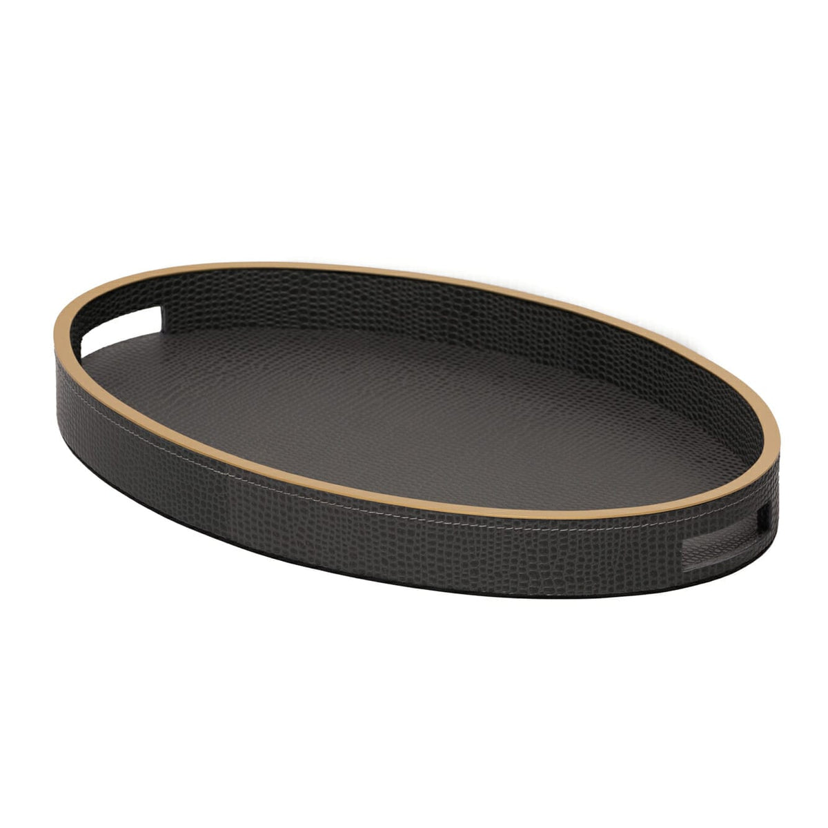 Eccotrading Design London Accessories Paragon Oval Tray Komodo Leather House of Isabella UK