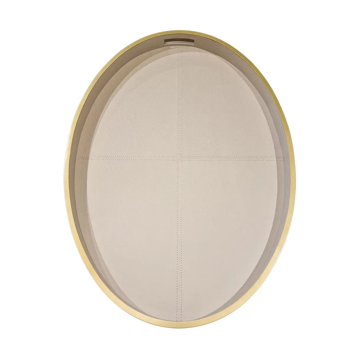 Eccotrading Design London Accessories Paragon Oval Tray Pumice Leather House of Isabella UK