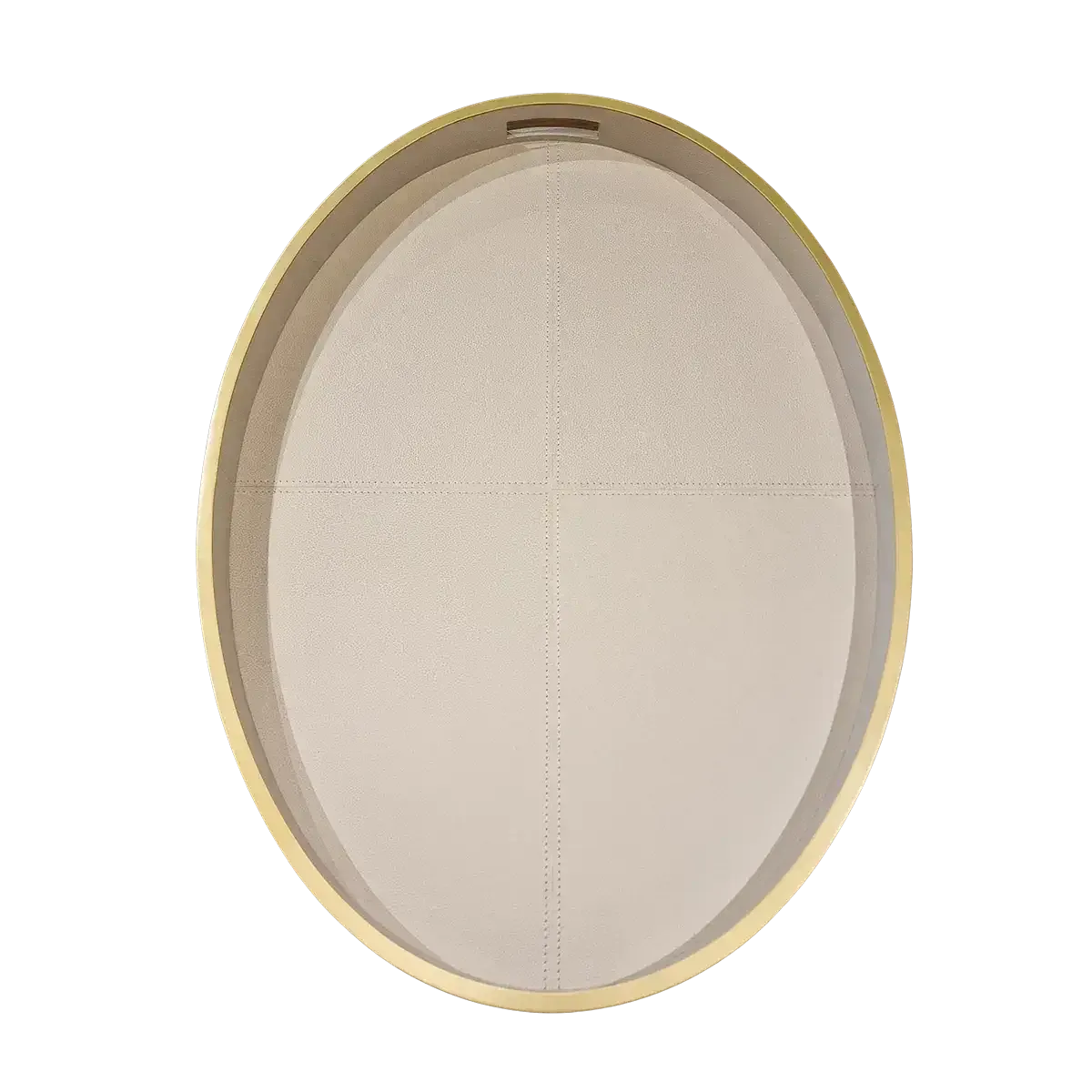 Eccotrading Design London Accessories Paragon Oval Tray Pumice Leather House of Isabella UK