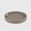 Eccotrading Design London Accessories Paragon Round Tray Grey Shagreen Leather House of Isabella UK