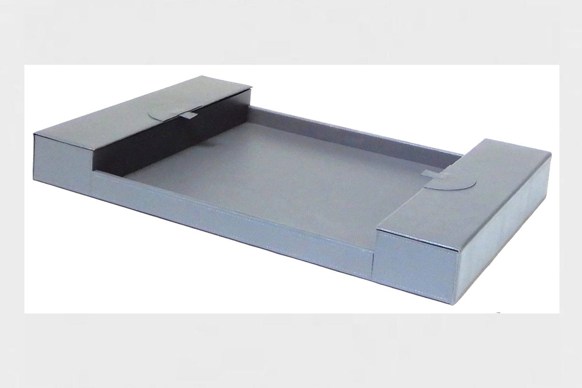 Eccotrading Design London Accessories Shangri La Tray Grey Leather House of Isabella UK