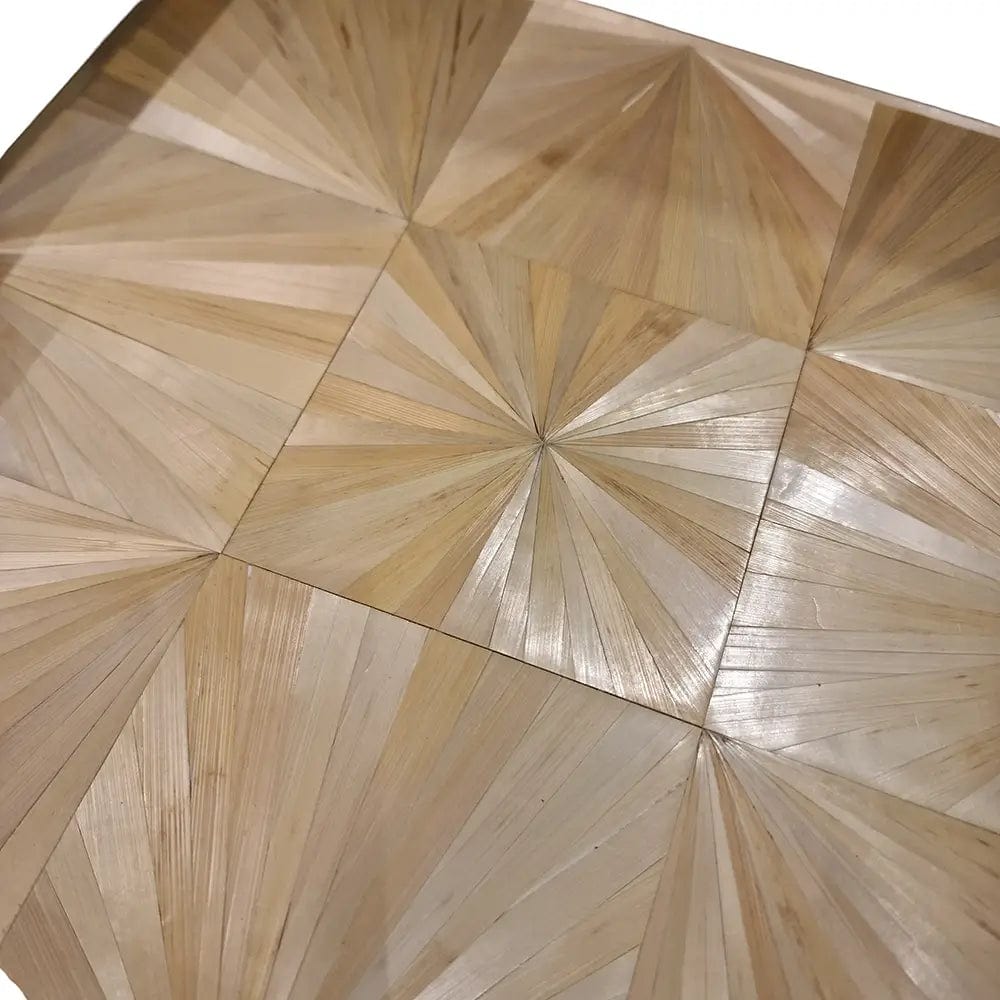 Straw Marquetry Tray Natural.