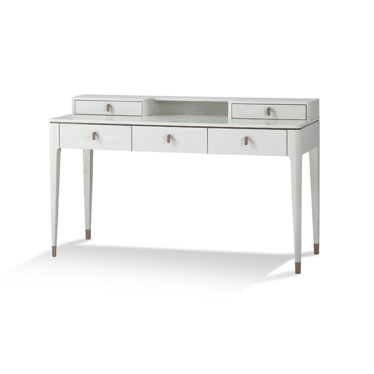 Eccotrading Design London Accessories STUDIO DESK WITH 5 DRAWERS IN WHITE ASH House of Isabella UK