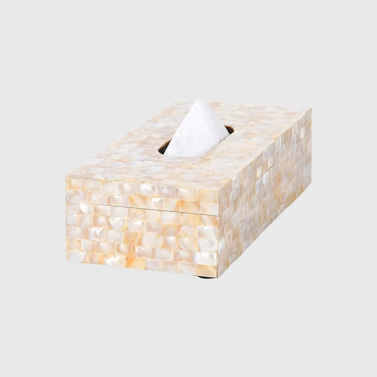 Eccotrading Design London Accessories Tissue Box Rectangle Mother of Pearl House of Isabella UK